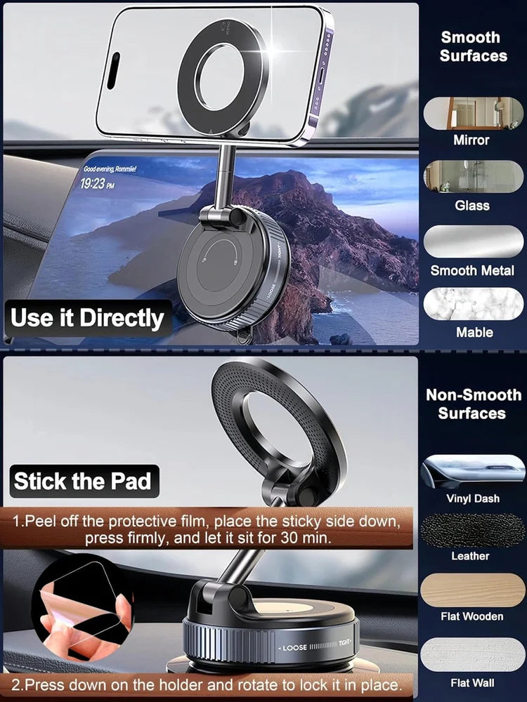 360 Extendable Magnetic Phones Holder ( Car /Home/Office )